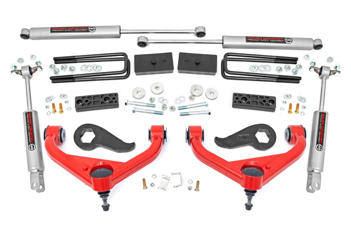GMC Sierra 2500 HD Suspension Lift Kit - Front + Rear - Rough Country - 3 Inch Lift Kit - '20-'24